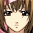 Pixelated anime-style character face with brown hair and pink accessories on left, black background with white text "Anime IM" and stylized "COM" on right.