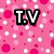 Pixelated text and colorful backgrounds display 'T.V vs music which will you choose' in a with distinct sections