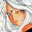A pixelated anime-style character with white hair and orange accents appears on the left side of a contact sheet, while the right side displays stylized text "Anime IM" and "com" against a black background.