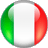 Static circular icon with green, white, and red vertical stripes resembling the Italian flag on a gray background.