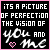 A 50x50 pixel animated contact sheet showing two frames of a buddy icon with text and heart symbols on black backgrounds bordered by pink.