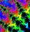 Pixelated rainbow gradient with no discernible subjects or text, appearing as a static abstract color field.