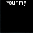 Pixelated text fragments on black and gray backgrounds with partial words 'Your my', 'Bartt Buddy', 'And I<3 you!' in white font.