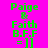 A static image displays green text on a bright pink background with cyan horizontal bars over specific lines of text in different arrangements.