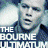 A 4x4 contact sheet of animated frames from a Bourne movie promotional icon showing character action poses and text elements.