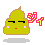 Four pixel-art poop icons with yellow-green bodies, brown outlines, and pink text '3J1' on the right side; two have closed eyes while two have open eyes.