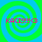 Four identical display a green and blue spiral background with pink text reading KACI!!!!!<3 in each