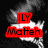 Black-and-white anime-style character with red text overlays reading 'ILY Matteh' and 'Forever and always', a small red symbol in the bottom-left corner, and a gray rectangular area on the right.