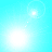 Four light blue each contain a bright white circular glow with small square dots trailing upward, arranged in a pattern
