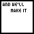 Animated sequence showing text 'AND HE'LL MAKE IT TOGETHER' with a purple pixelated line forming and dissolving into small particles across frames.