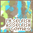 Pixelated icon with 'I'M SELFISH AS SELFISH GAMES' text over abstract blue-green-brown background, showing color variation across frames.
