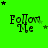 Green background with 'Follow Me' text and star symbols in various positions across frames.