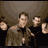 A contact sheet of five animated frames showing a band photo, text elements, and a logo design.