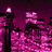 Animated icon with pink floral background, black streetlamp, and red 'LOVE' text over gray patterned backdrop.