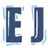 Six distinct visual treatments of the letters EJ and E.J. in various styles, colors, and backgrounds.