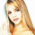 A split-frame contact sheet showing a pixelated image of a woman with long blonde hair on the left and green text reading "Original Icons .com" on a dark background on the right.
