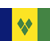 Static pixelated icon depicting a flag with vertical blue, yellow, and green stripes featuring three green leaves on the central yellow stripe.