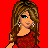 A static frame from a contact sheet showing a pixel-art character with long brown hair and red dress on the left, partial body of another figure in red top and blue jeans in center, and legs in dark pants on right, all against bright red background with white text "Dance Like No One Is Watching" surrounded by asterisks.