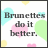 Pixelated static image with text 'Bromettes do it better.' over pastel-colored shapes on white background.