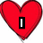 Red heart-shaped icon with white text overlays showing 'I', 'Love', and 'Bieber' in sequence.