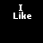 Black background with white pixelated text reading "I Like To JUMP OFF STUFF!!!!!" and a gray rectangular overlay on the right side.