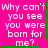 Four identical pink with green borders display pixelated text reading 'Why can't you see you were born for me?' each contains a distinct symbol in the bottom-right corner