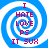 Four identical blue and white spiral-patterned icons with red text reading "I HATE LOVE PS IT SUX" arranged in a