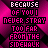 A 4x4 contact sheet of a pixelated animated icon featuring repeated text "BECAUSE OF YOU NEVER STRAY TOO FAR FROM THE SIDEWALK" in pink and white on a magenta background with black diamond shapes, showing frame-by-frame animation changes across all 15 sampled frames.
