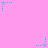 Pixelated star-shaped icons in cyan and light purple on a solid pink background, arranged in scattered positions with dotted trails.