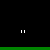 A black background with white pixelated text and green horizontal lines, showing sequential text changes including 'hi', 'of the dark?', 'nope', 'oh', and repeated 'A' characters.