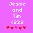 Pixelated text and heart symbols on a solid purple background with animated red hearts shifting positions.