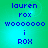 Pixelated text on a gradient green background with blue and cyan hues, showing repeated phrases in different cases.