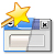 Pixelated icon shows a blue and gray browser window with a yellow star on top, featuring two cartoon eyes peeking from the left side of the frame.