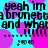 Pixelated text repeats across a cyan background with overlapping pink and purple circles, showing no visible motion changes.