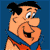 Four pixelated cartoon characters in a : Fred Flintstone, Wilma Flintstone, Barney Rubble, and Betty Rubble, each with distinct hairstyles and clothing against solid backgrounds