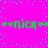 Bright pink background with scattered cyan dots and green text reading 'nich' repeated twice horizontally, each flanked by two heart symbols.