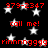 Black background with white stars and red text repeating phone number, 'call me!', and 'rinnnngggg' in pixelated font.