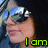 A four- shows a person with dark hair and sunglasses, each displaying different text: 'I am', 'Denise's', and 'vanity.' in green, blue, and pink respectively