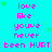 Cyan background with repeating pink text 'love like you've never been HURT' and small green stars, static image.