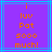 Pixelated orange text on purple background with blue lines, displaying 'i luv Pot sooo much!' in four stacked