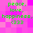 Pixelated green text on pink checkered background reads peace, love, happiness. 333 repeated twice in two identical