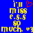 Blue background with yellow pixelated text reading 'I'm miss e.g.s BP much.' and a red heart symbol above the first frame's text.