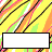 rectangular text boxes on a striped background, displaying evolving phrases with color variations