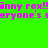 Green background with repeated pink text 'Ginny rox! everyone's seryone's' and light blue rectangular blocks in a pattern