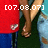 Pixelated static image showing a person's lower body in green pants and brown shoes against red, blue, and teal background sections with white date text overlay.