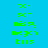 green text labels on a cyan background with alternating pink horizontal bars, displaying names and abbreviations in a pixelated font