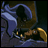 A 48x48 pixel buddy icon featuring a character with blue hair and golden accents, paired with text reading "Anime IM" and "com" on the right side of a contact sheet layout.