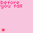 Animated pink background with red text and stars, displaying sequential changes in a quote about love and catching someone before falling.