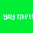Four display 'yay me!!' text in white pixelated font against green, brown, red, and olive backgrounds with no visible animation changes