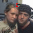 Two people in close physical proximity with one person's arm around the other, displayed in a with red text overlays changing